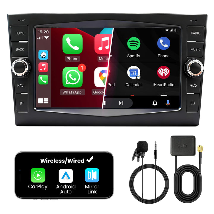 Doppel DIN Autoradio mit Bildschirm für Opel and Vauxhall Corsa C/D Astra Zafira, Wireless CarPlay &amp;