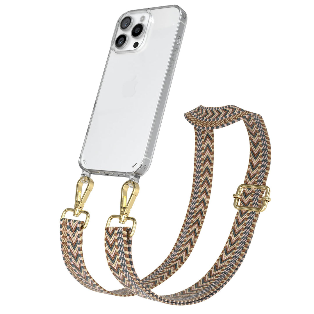 EAZY CASE Handykette - Verstellbares Taschenband kompatibel mit iPhone 16 Pro Max, Schulterriemen, H