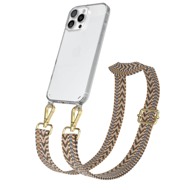 EAZY CASE Handykette - Verstellbares Taschenband kompatibel mit iPhone 16 Pro Max, Schulterriemen, H
