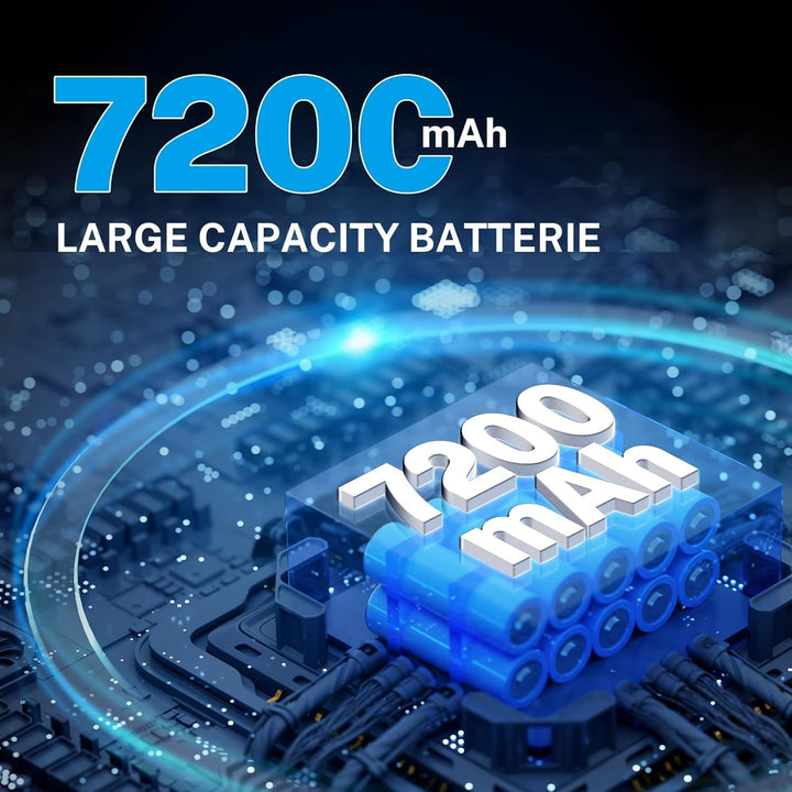 7200mAh, Akku für Dyson V10 Cyclone/Animal/Absolute/Fluffy/Motorhead SV12 kabellos Ladegerät Handsta