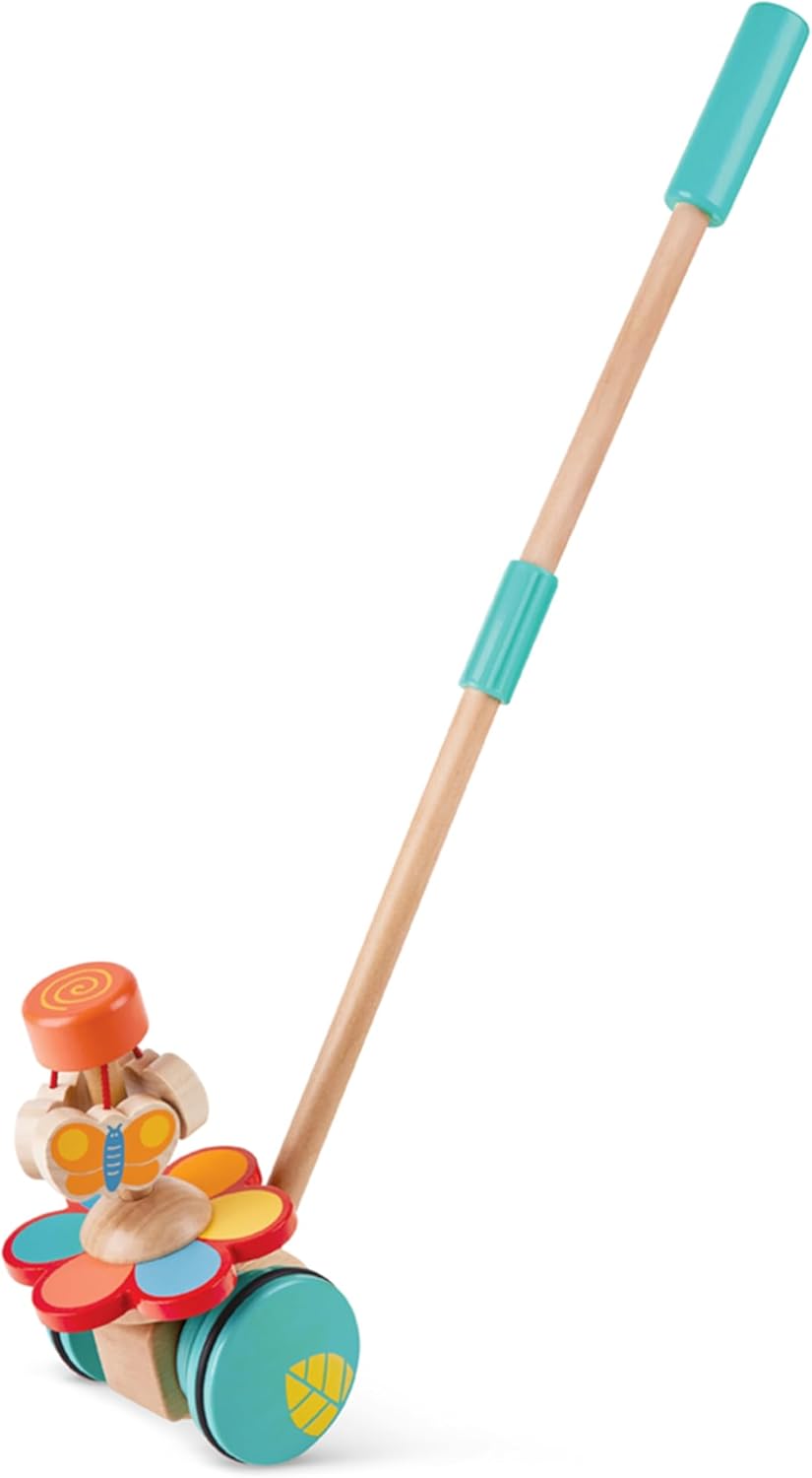 Hape Tanzende Schmetterlinge – Holz-Schiebespielzeug und Lauflernhilfe, flatternde Schmetterlinge be