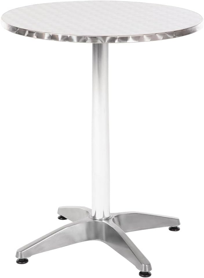 Bolero runder Bistrotisch Edelstahl 1 Bein 60cm 720(H) x 600(Ø)mm, 720(H) x 600(Ø)mm