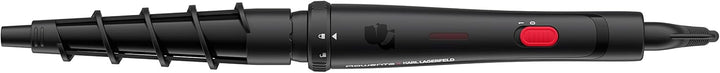 Rowenta x Karl Lagerfeld Looks Infinitos 9 in 1 CF422L- Haarglätter und Lockenstab, Lockenstab, heis