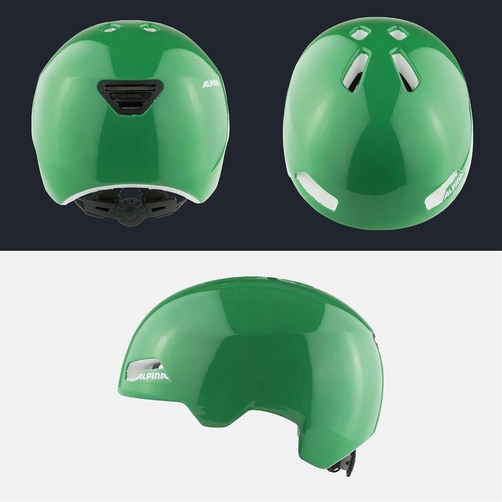 ALPINA HACKNEY - Leichter, Bruchfester &amp; Optimal Klimatisierter Fahrradhelm Mit Nachrüstbarem LED Fü