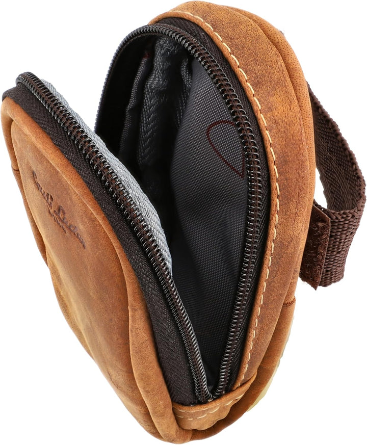 Gusti Satteltasche Leder - UDO B. Schlauchtasche mit wasserfestem Fahrradtasche für Werkzeug Lederta