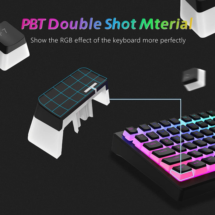 XVX Pudding Keycaps,141+24 Custom Keys Set, OEM Profile, Universal Compatiability for 100%, 75%, 65%