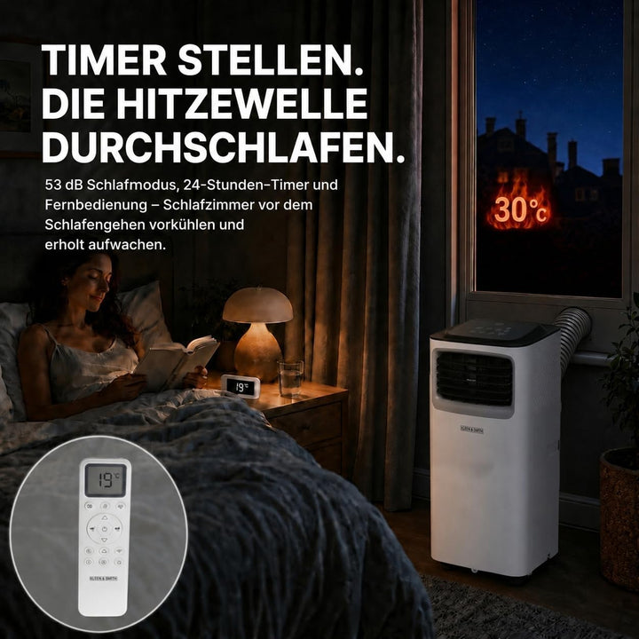 Olsen &amp; Smith 7000 BTU Mobile Klimaanlage, 3-in-1 mit Abluftschlauch 7000btu, 7000btu