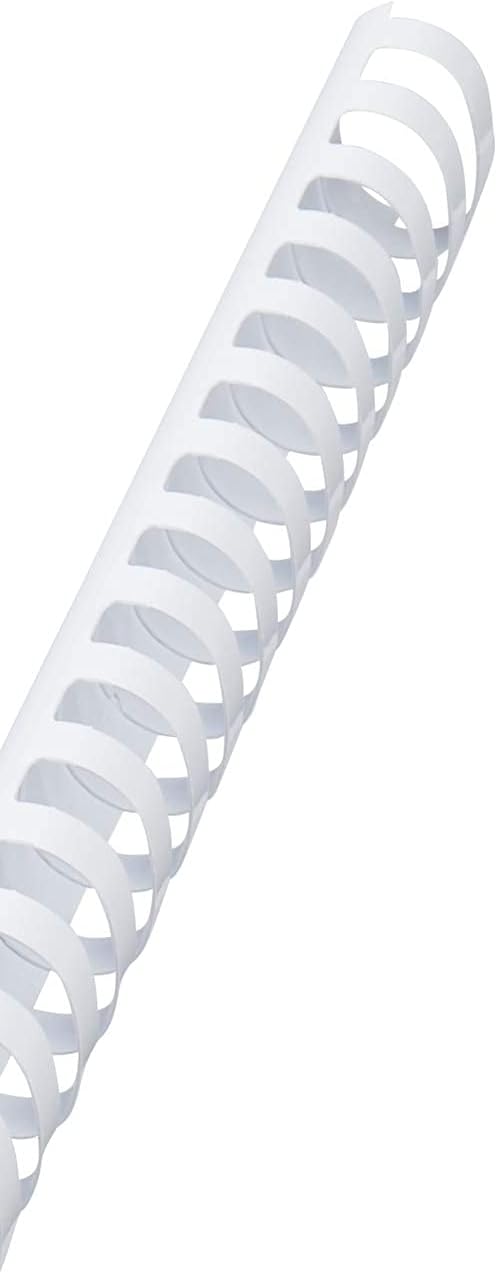 CombBind Plastikbinderücken 38mm, weiss, 50 Stück weiss 38mm, weiss 38mm