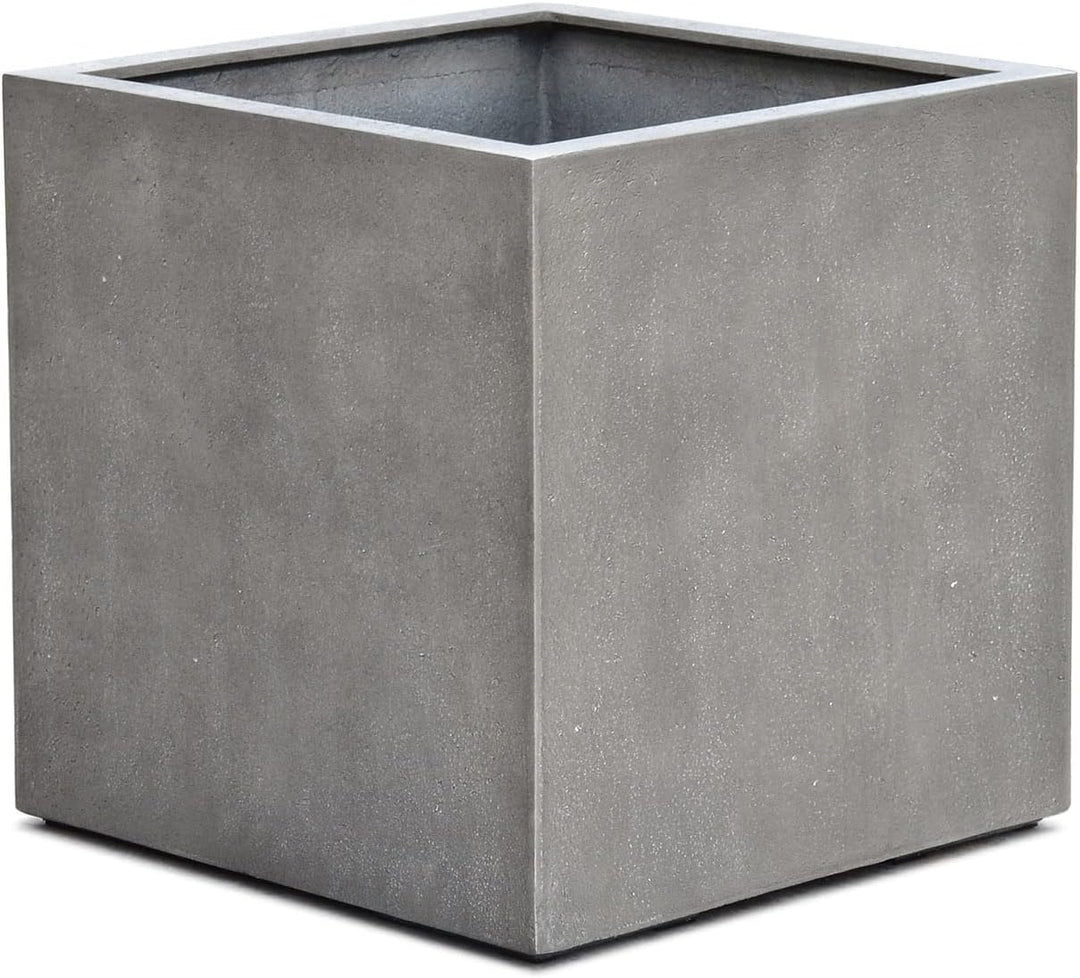 ESCHBACH® Pflanzkübel Cube 40 Beton Grau Quadratisch * 40 x 40 x 40 cm * 10 Jahre Garantie 40x40x40,