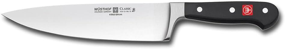 Wüsthof 4582/20 Kochmesser, Classic (4582-7/20), 20 cm Klingenlänge, geschmiedet, rostfreier Edelsta