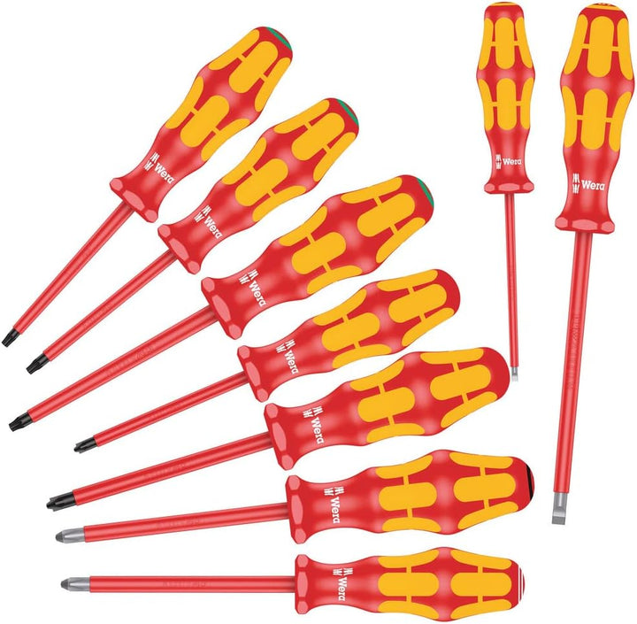 Wera 160 i/162 i/167 i/9 Schraubendrehersatz Kraftform Plus Serie 100, 9-teilig, 05133355001