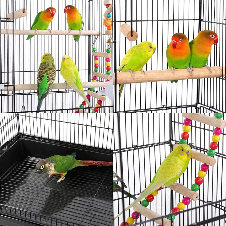 MINGYI Vogelkäfig innen und aussen, Vogelkäfig mit Griff, Voliere Vögel für Papageien/Wellensittiche