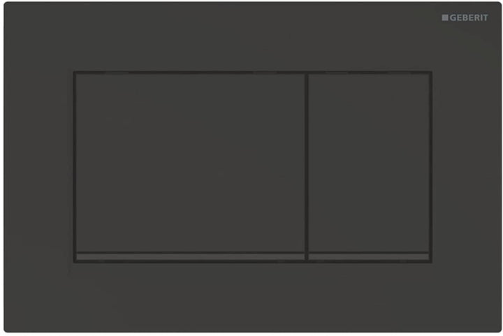 Geberit, Sigma30 115.883.16.1 Betätigungsplatte 2 Mengen, schwarz matt, 115883161 Single, Single