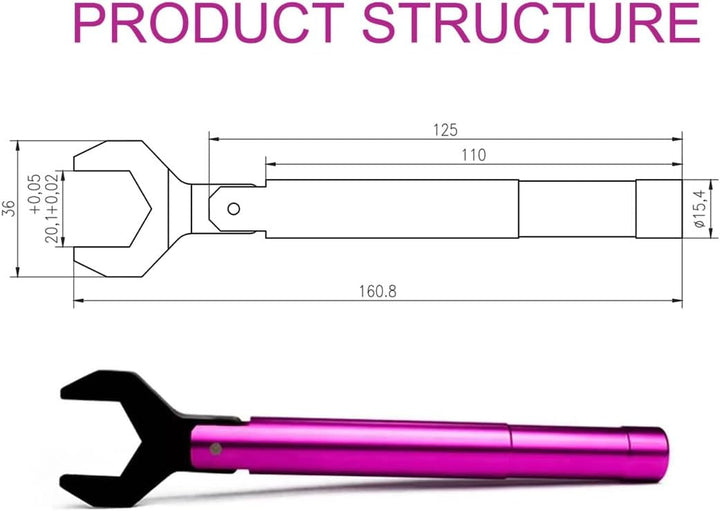 TOJOIN N Drehmomentschlüssel für RF-Stecker 20 mm 1.0N·m für N Steckverbinder Konverter Tragbarer Sc