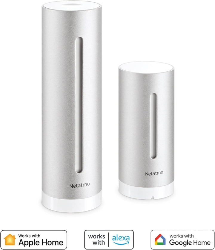 Netatmo Smarte Wetterstation mit Wandhalterung - WLAN & - Funktionelles Schutzgehäuse Für Die Smarte