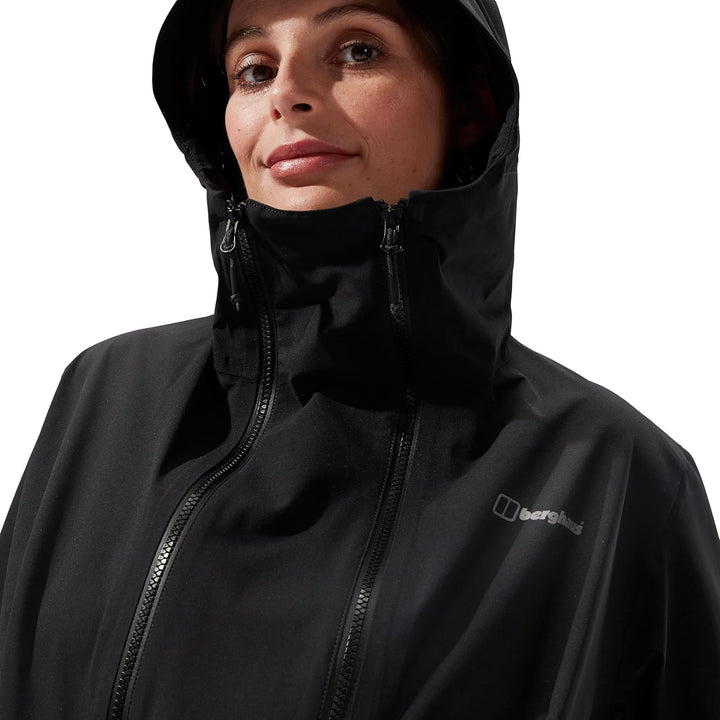 Berghaus Damen Annaside Maternity Waterproof 2in1 Jacket 44 Schwarz, 44 Schwarz