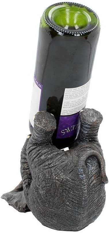 Nemesis Now Guzzlers Elefant Weinflaschenhalter, 21 cm, Grau