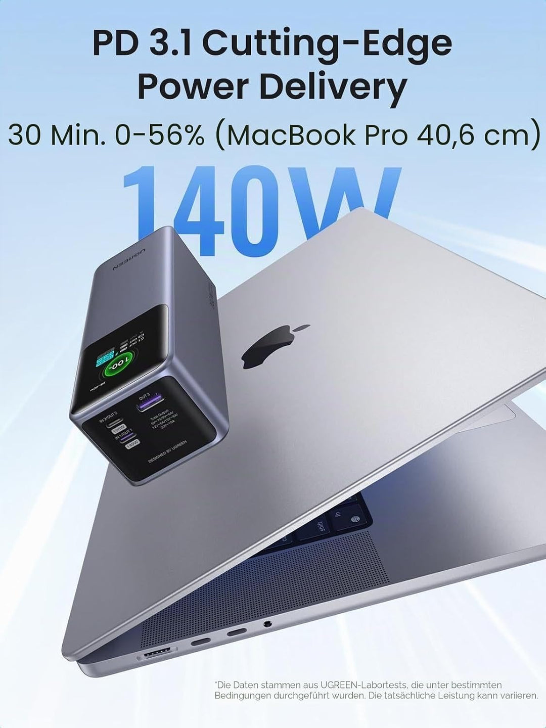 Power bank Ugreen Nexode 200W 25000mAh carga rápida