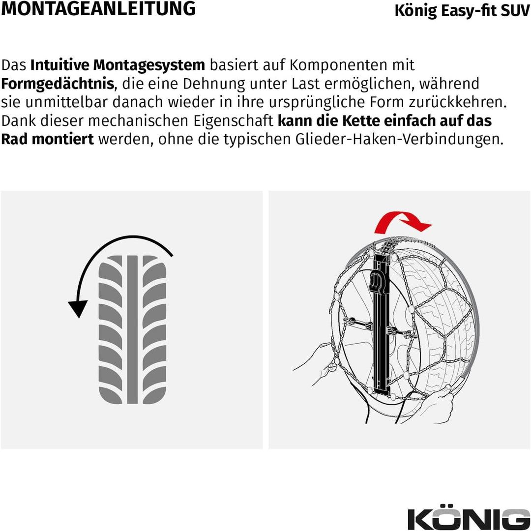 KÖNIG Easy-FIT SUV 247 - Schneeketten, SUV 247