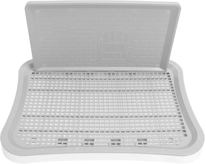 HEEPDD Hundetöpfchen-Toilette mit Abnehmbarer Spritzwand, für den Innenbereich, Netz-Trainingstoilet