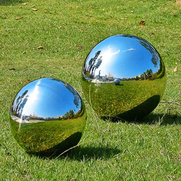 Gartenstatuen, rostfreier Stahlblicken 5.1+7.6+10+15cm Runde Kugel, 5.1+7.6+10+15cm Runde Kugel