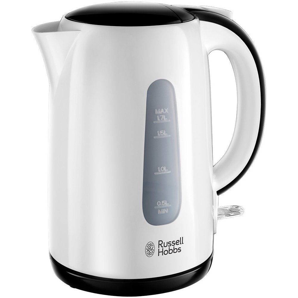 Russell Hobbs Wasserkocher [1,7l, 2200W] My Breakfast (verdecktes Heizelement, herausnehmbarer Kalkf
