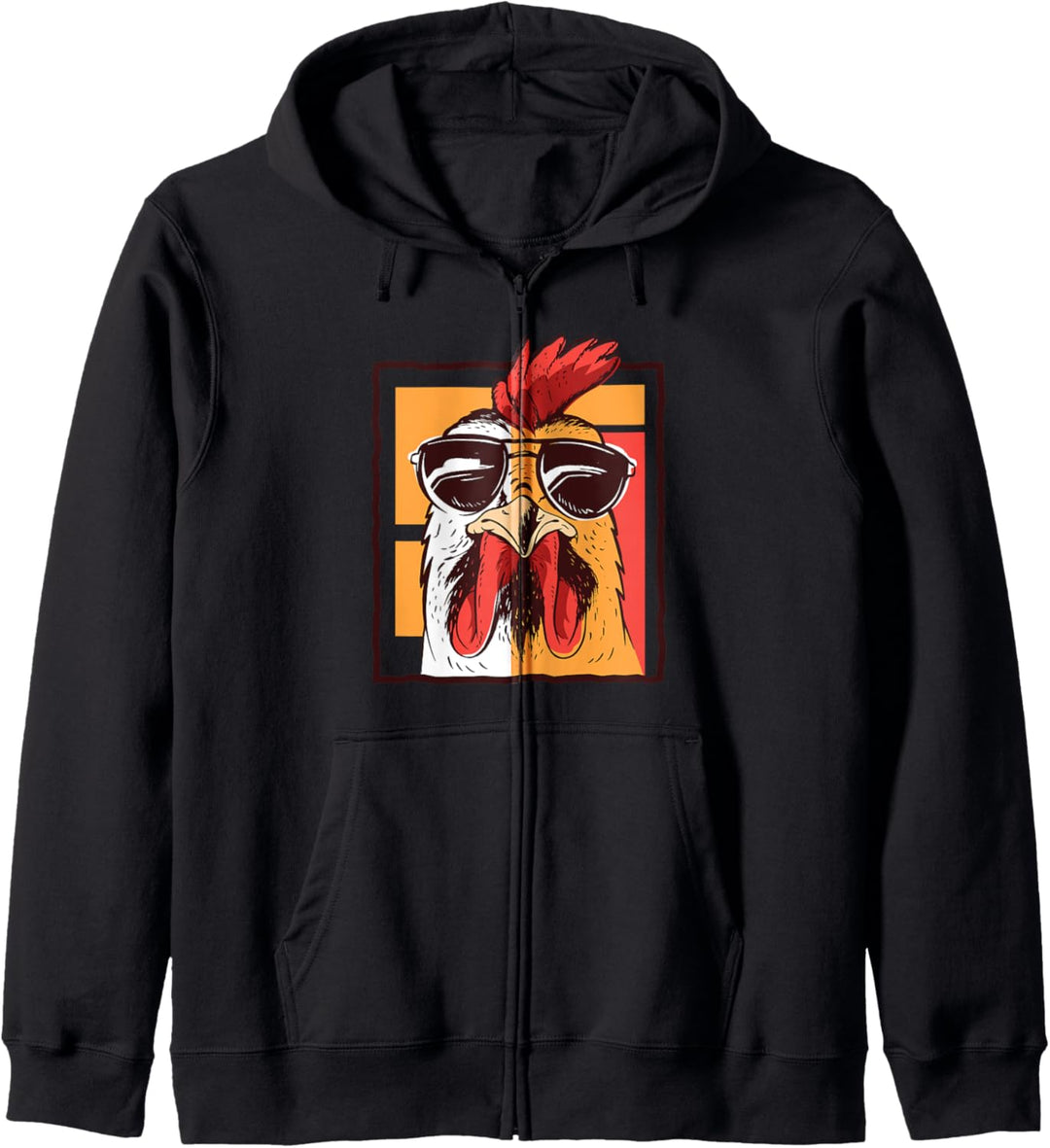 Cooles Hähnchen mit Sonnenbrille Kapuzenjacke