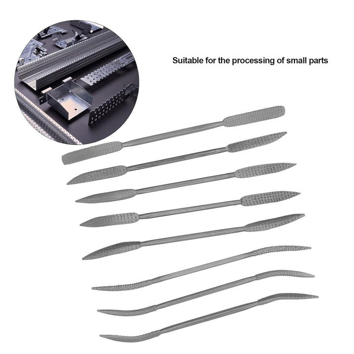 8PCS Holzfeilen und Raspeln, doppelseitiges Riffler-Holzraspel-Feilen-Set Riffler-Feilen-Set Holzfei