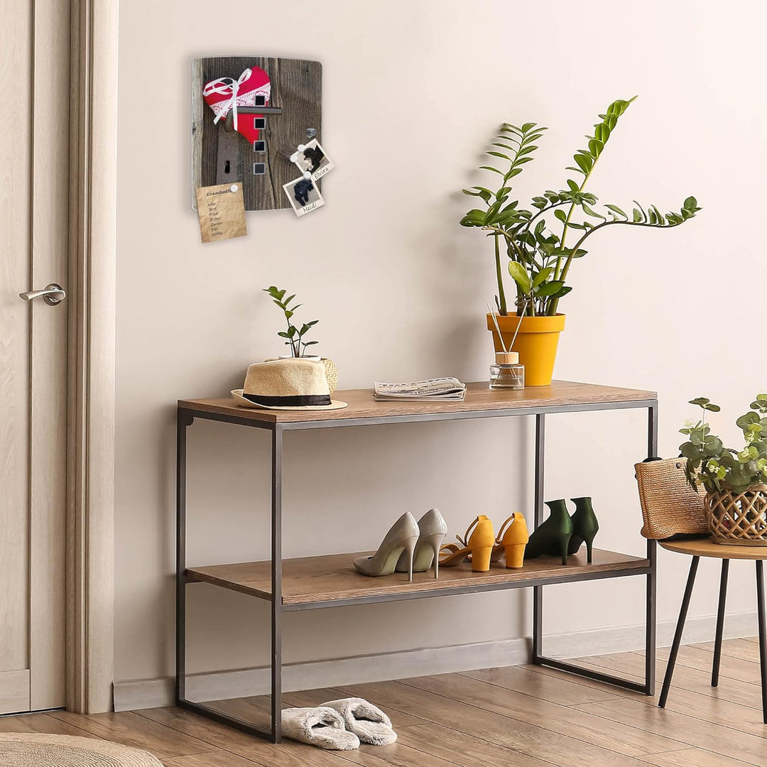 banjado® Design Schlüsselkasten aus Edelstahl Motiv Knock On Your Door für 10 Schlüssel - Schlüssels