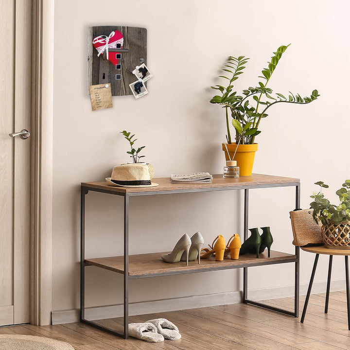 banjado® Design Schlüsselkasten aus Edelstahl Motiv Knock On Your Door für 10 Schlüssel - Schlüssels