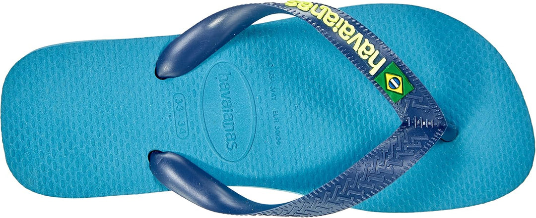 Havaianas Brasil Logo Zehensandalen Herren Schwarz Zehensandalen Shoes 35/36 EU Nautical Blue, 35/36