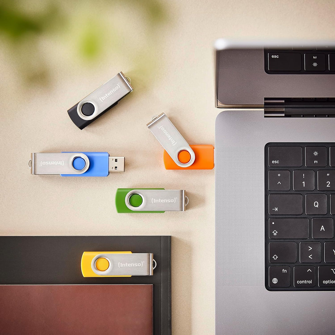 Intenso Basic Line Multipack 10x 8 GB USB-Sticks USB 2.0 mit schnellen Datentransfer und Beschriftun