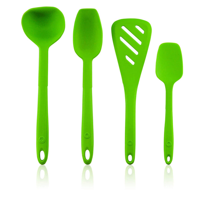 Kochblume Küchenhelfer-Set - Designwender S & Sossenlöffel S & Schöpfkelle S & Flexlöffel S 4er Set