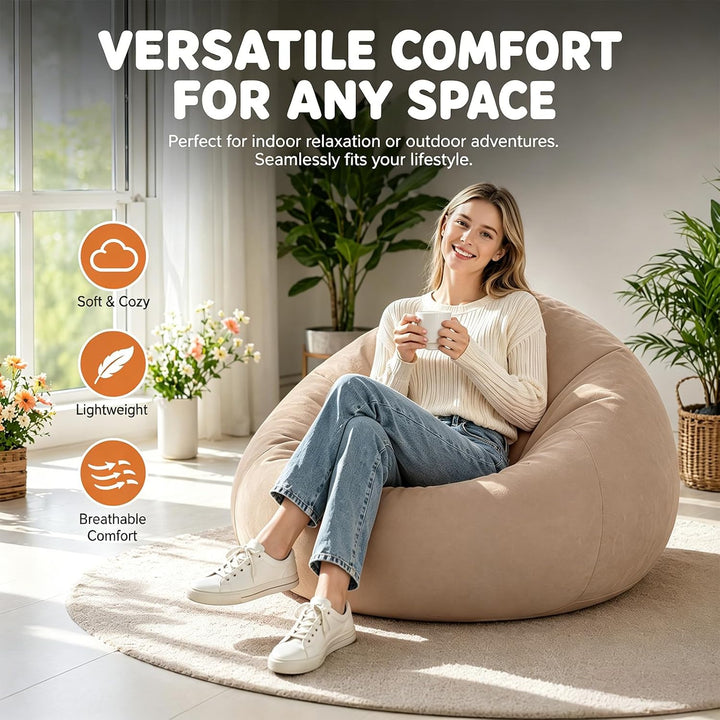 Luftsofa, Aufblasbare Couch, Aufblasbarer Sessel, 105x105x60cm Ultraweicher Inflatable Sessel, ohne