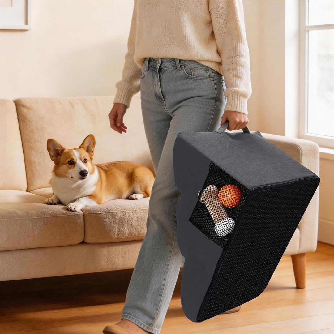 Thihome Hundetreppe 3 Stufen, rutschfeste Haustiertreppe für Kleine Hunde, Waschbarer Hundetreppe 40
