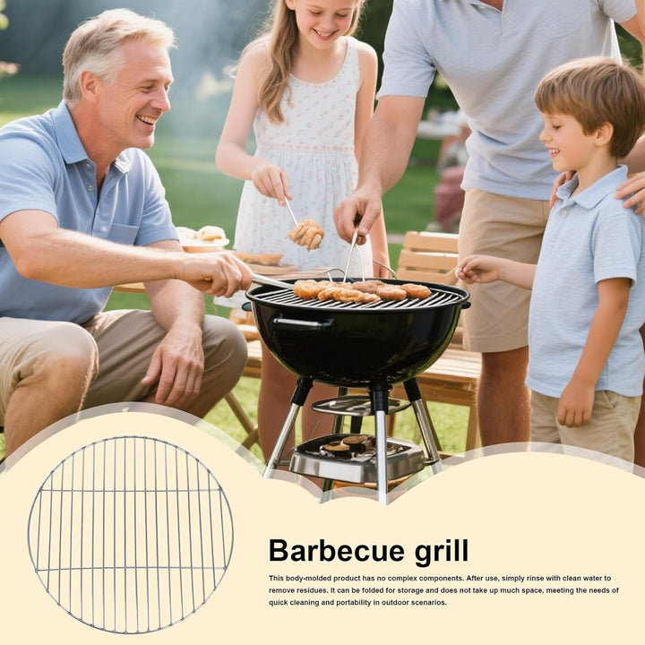 Runder Edelstahl Grillrost 33cm/38cm, BBQ Grillgitter Edelstahl Backblech Für Camping, Picknick, Gar