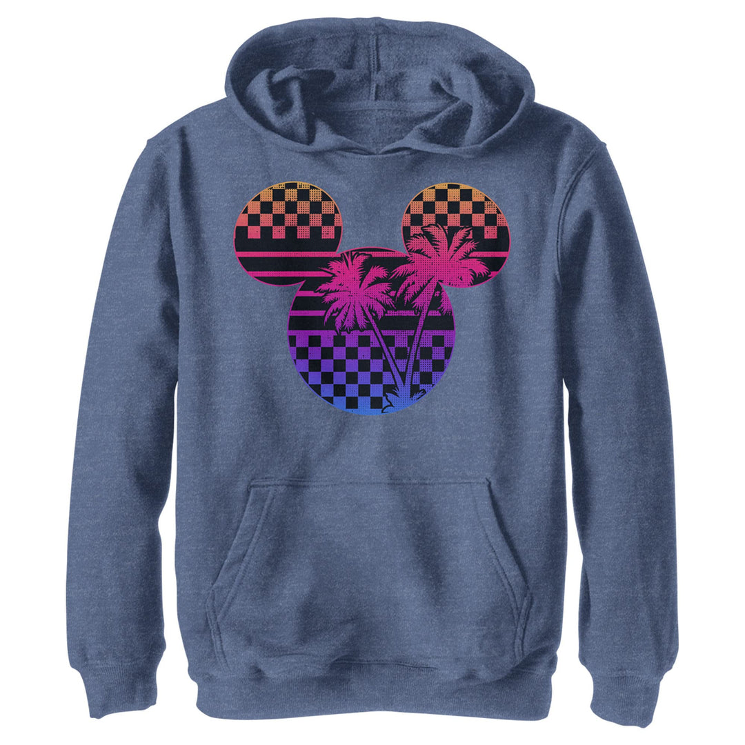 Disney Jungen Klassischer Mickey Roadster Palm Mickey Hoodie, Heather Navy, S