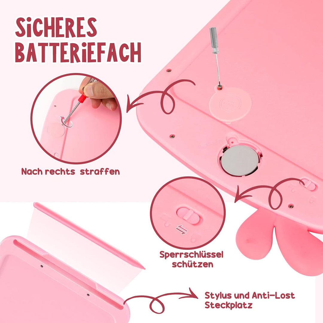 LCD Schreibtafel ab 2 3 4 5 6 Jahre Mädchen Junge Kinder Spielzeug, 8,5 Zoll Bunte Bildschirm LCD Za