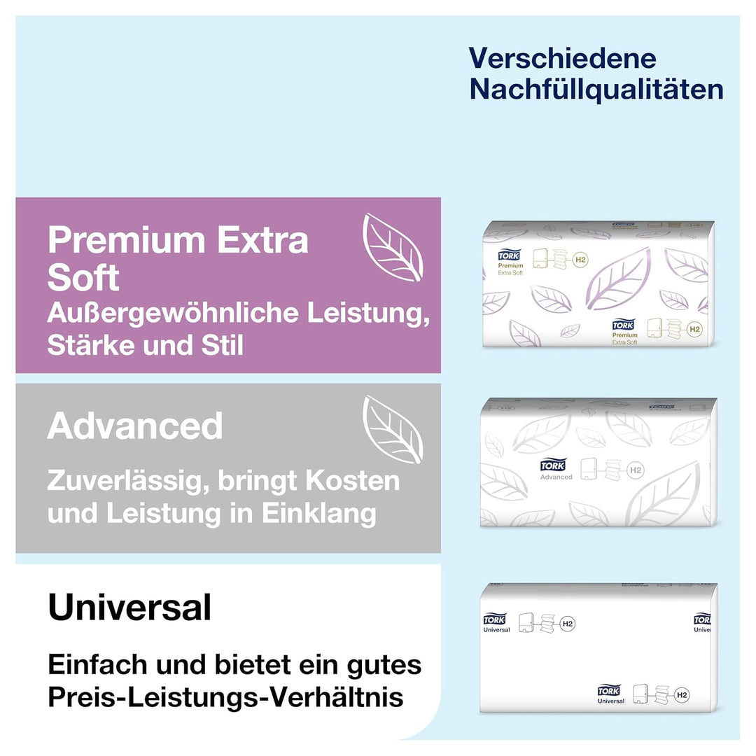 Tork 553008 Spender für H3 Zickzack und Lagenfalz Handtücher im Elevation Design / Papiertuchspender