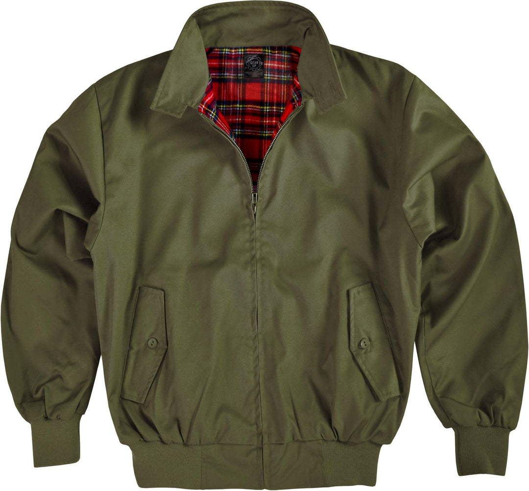 Original GearUp® Harrington Jacke English Style in 12 verschiedenen Designs wählbar XXL Oliv, XXL Ol