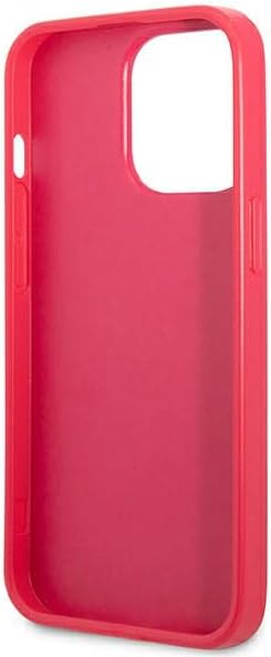 Guess GUHCP13LPS4MF Hülle für iPhone 13 Pro / 13 6,1" rosa/pink hardcase Saffiano 4G Small Metal Log