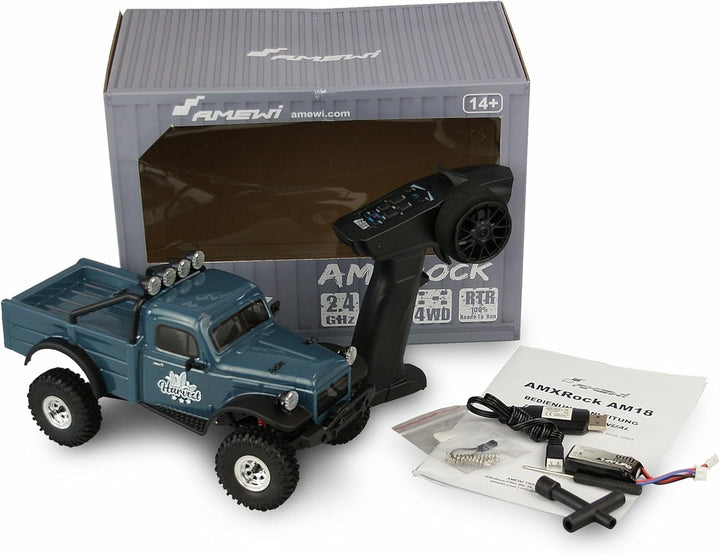 AMXRock AM18 Scale Crawler Harvest 1:18 RTR blau