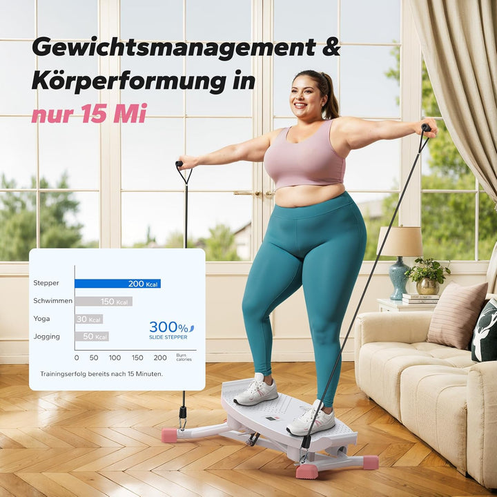MERACH Seitliches Balance Board Erwachsene mit Display, Gleichgewichtstrainer mit 2 Widerstandsbände