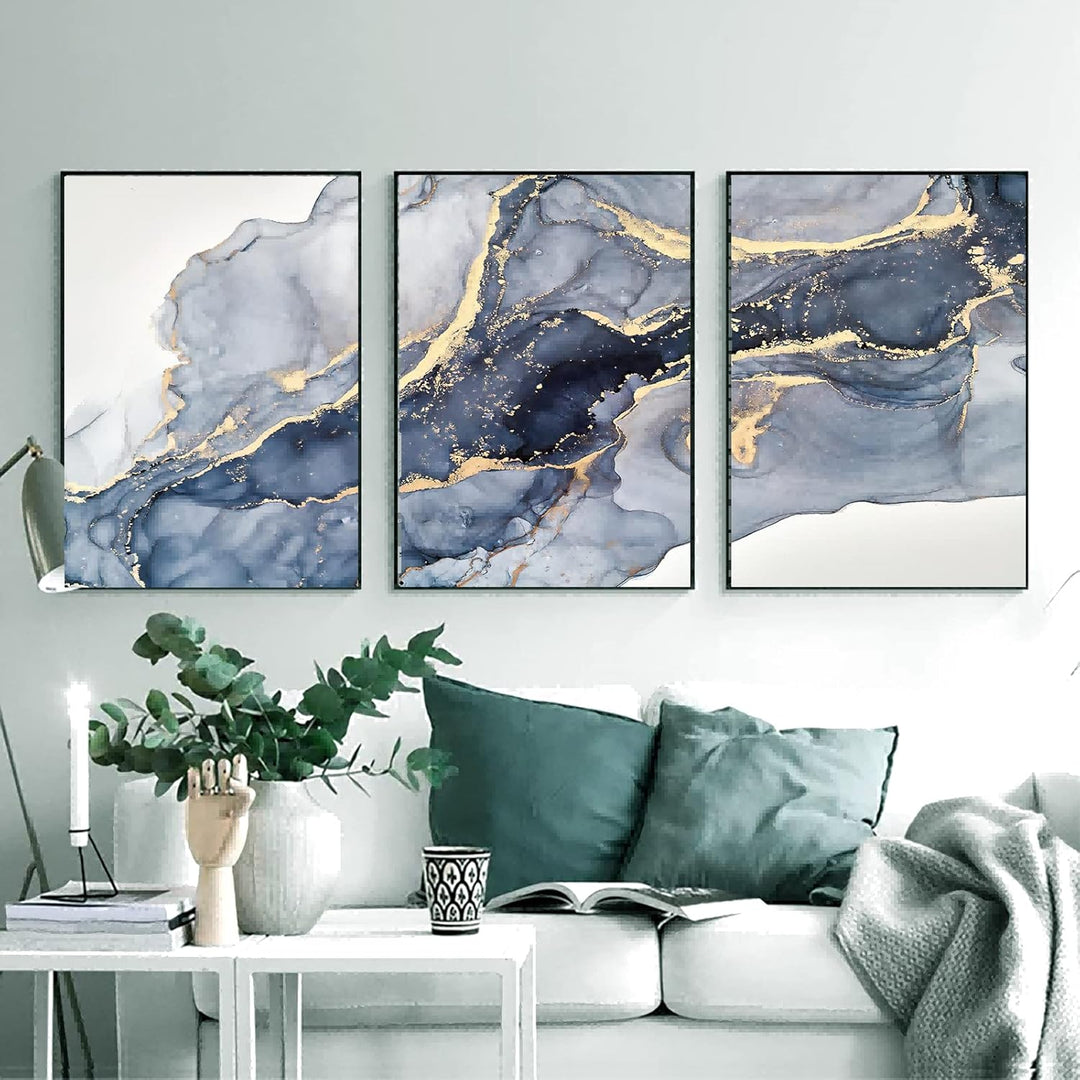 WADBTP Islamische Leinwand Bilder,Islamic Leinwand Malerei,Marble Background Allah Islamic Arabic Ca