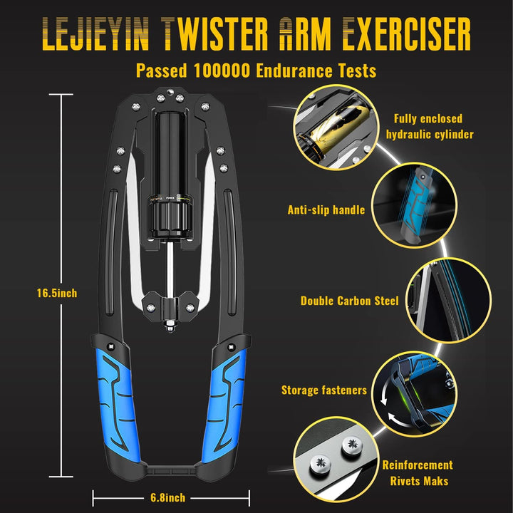 LEJIEYIN Power Twister Trainings Geräte Brust Verstellbar 10-200kg Hydraulischer Arm Twister Brust T
