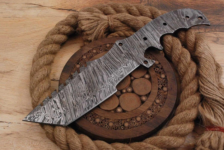 Damast Klinge Handgeschmiedete Damast Rohling Damascus blank blade 6077EA