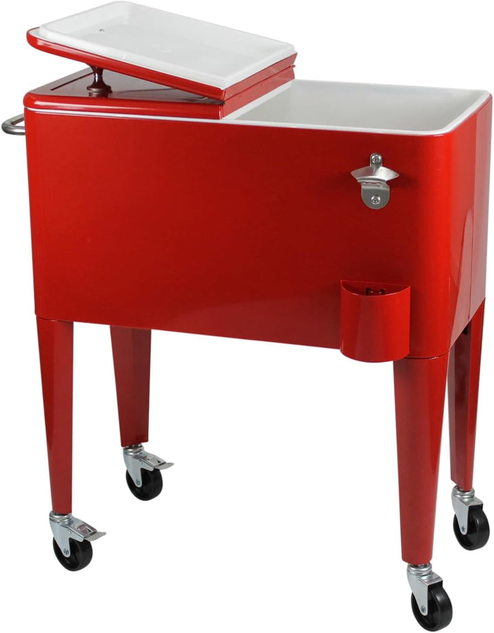 Kailua Cooler - Kühlbox, Kühlwagen, Getränkekühler Rot, Rot