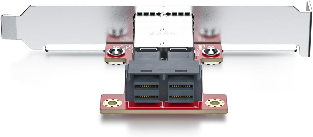 10Gtek Mini SAS Adapter SFF-8643 to SFF-8644 Dual Port Mini SAS Adapter 8643 Slot to 8644 Slot, 8643