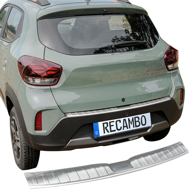 Ladekantenschutz Edelstahl MATT kompatibel für Dacia Spring | BJ ab 2022> | premium Qualität von REC