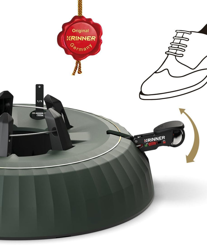 KRINNER® X-Series Deluxe Christbaumständer X-440 Deluxe Weihnachtsbaumständer NEU inkl. Fusspedal mi